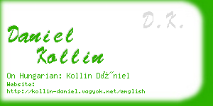 daniel kollin business card